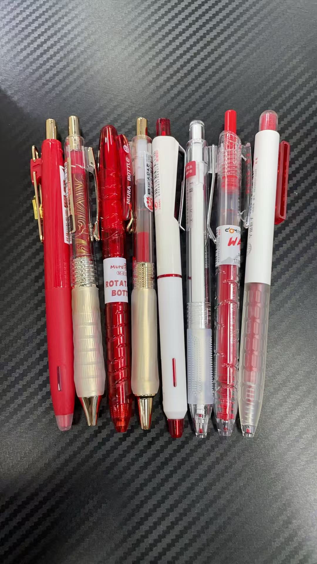 发红笔组合，到手8支红墨，掉封蜡不售后