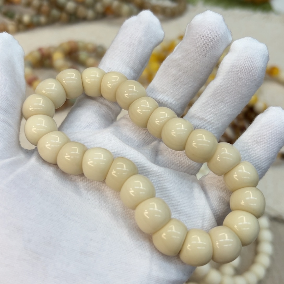 吊坠菩提根/象牙果13骨瓷白大肠水磨