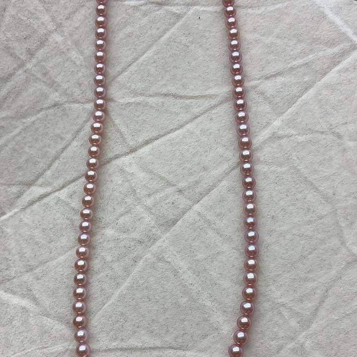 吊坠925银4-5mm，紫珠珠链