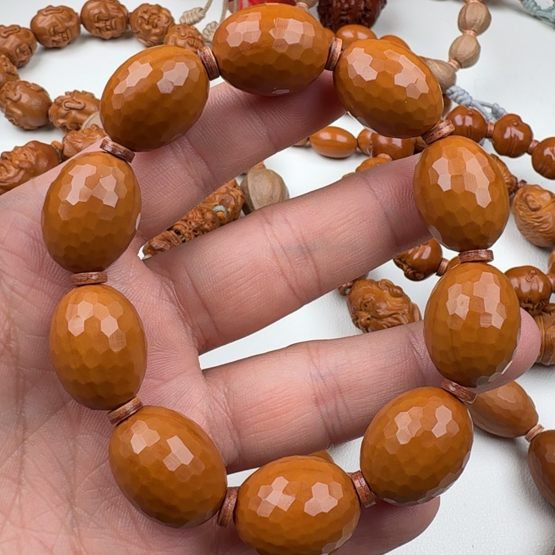 橄榄核手串/手链橄榄核雕手串钻面手串