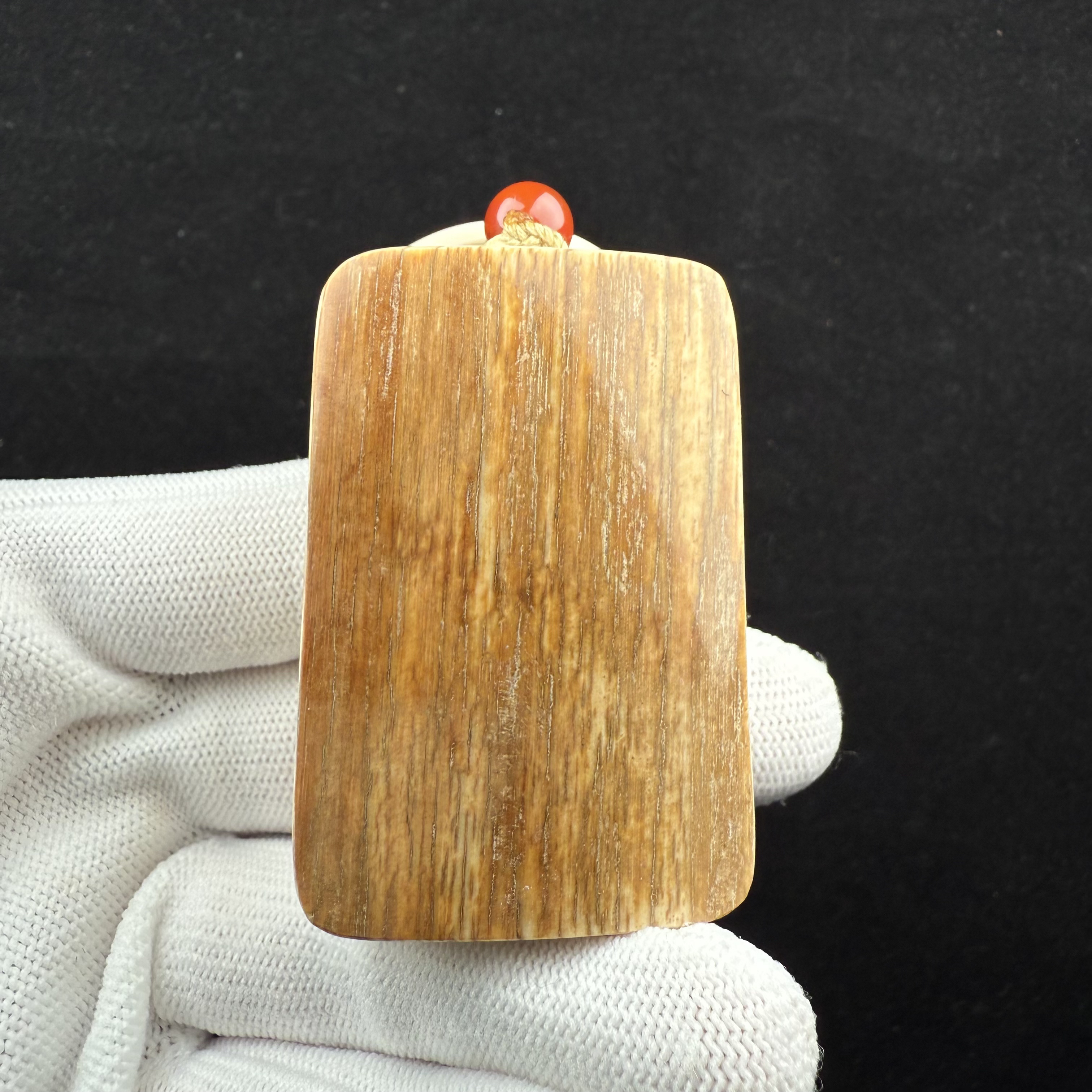 E68-84天然猛犸象牙肥皂块手把件37×57×24mm支持鉴定 假一罚十