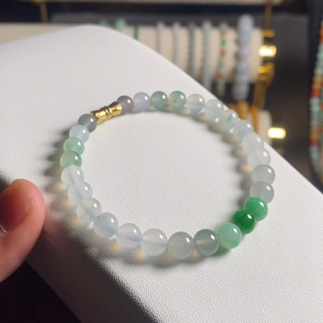 定制翡翠未镶嵌22 缅甸翡翠A货卡7.0