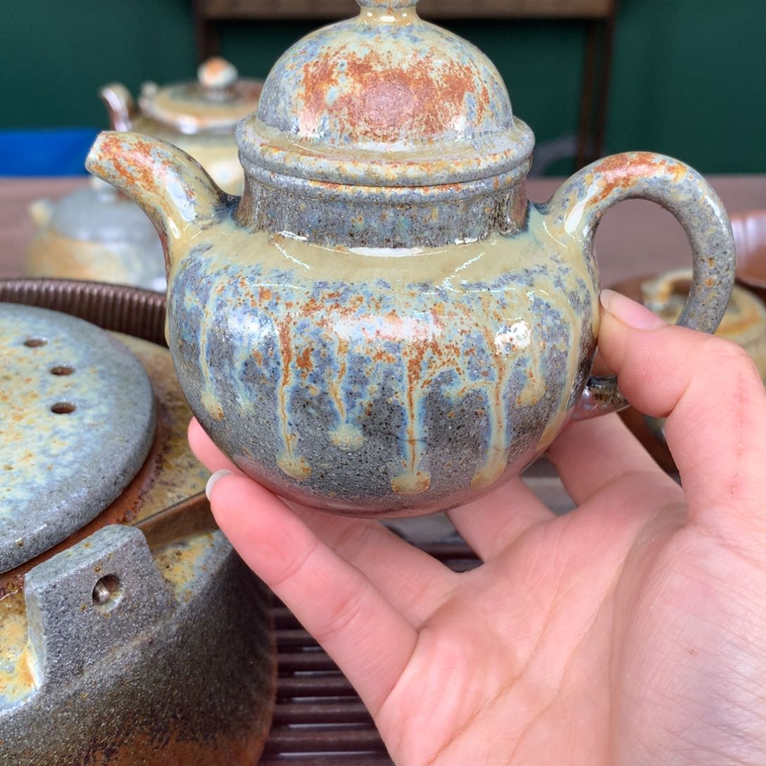 紫砂茶壶纯自然柴烧