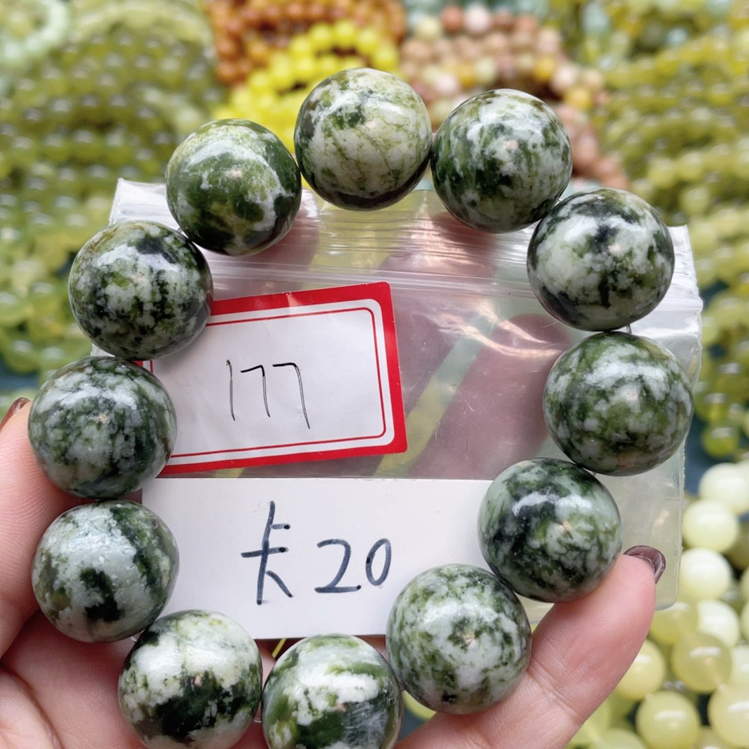 未镶嵌蛇纹石玉手串