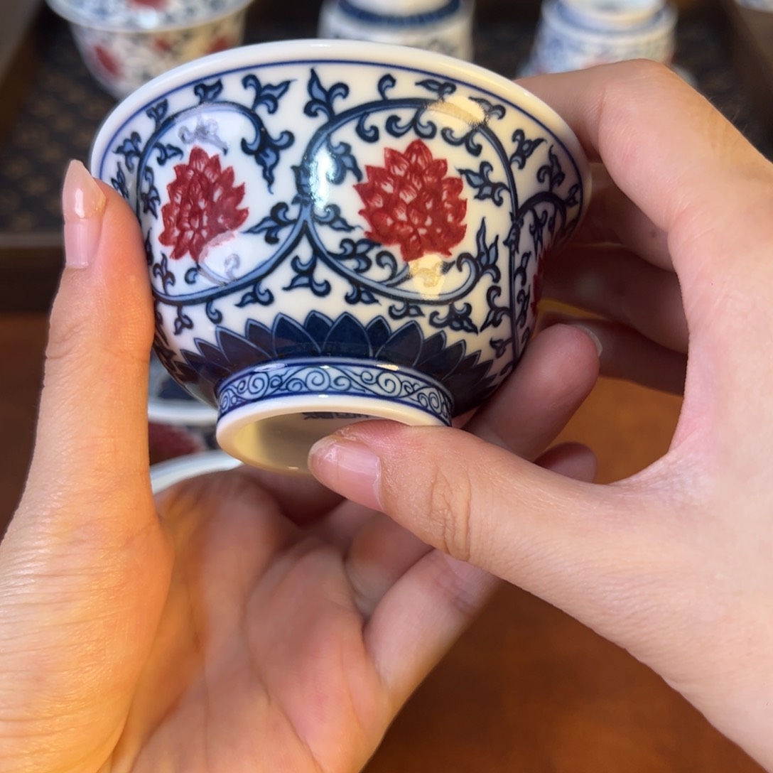 摆件景德镇陶瓷茶器百宝箱