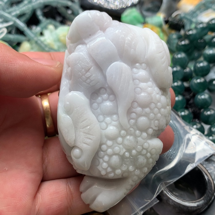 翡翠颈饰未镶嵌保真天然A货翡翠