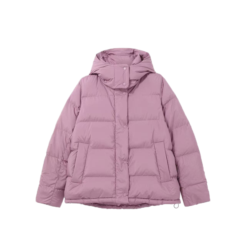 【远哥严选】学院风可拆卸帽纯色收腰羽绒服SP1116