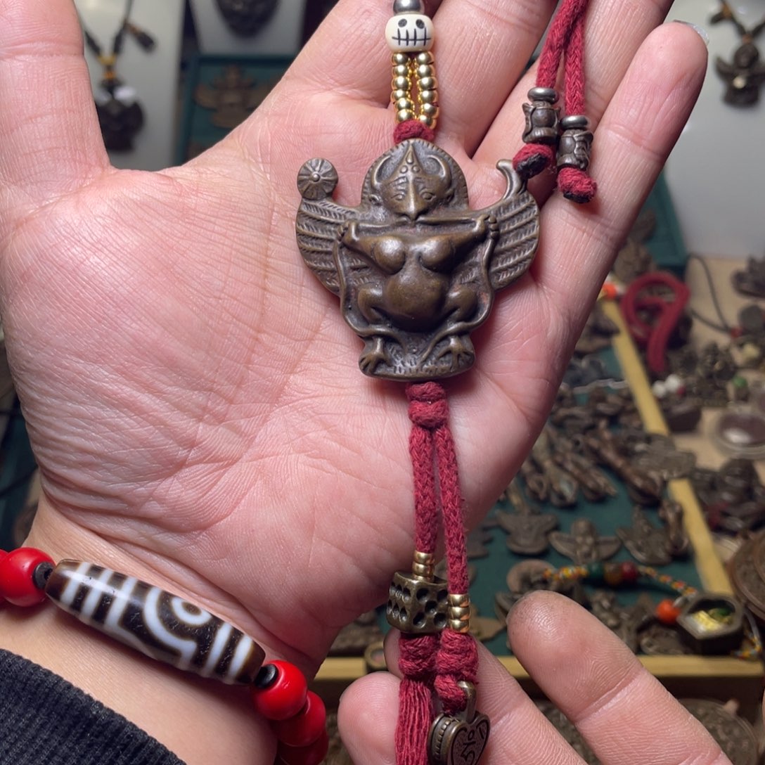 藏传日月同辉大鹏鸟脖挂