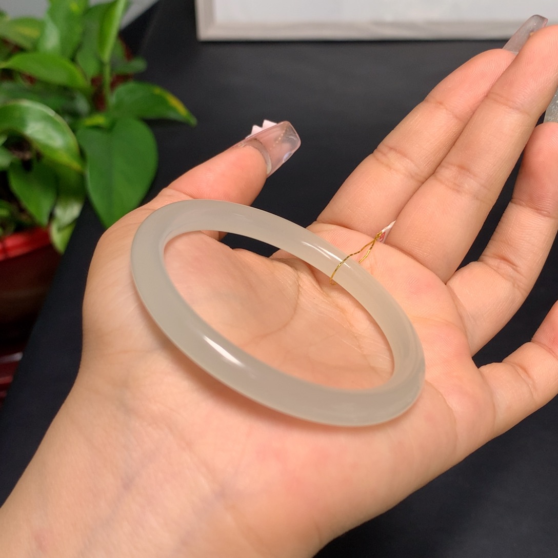 和田玉手镯未镶嵌53