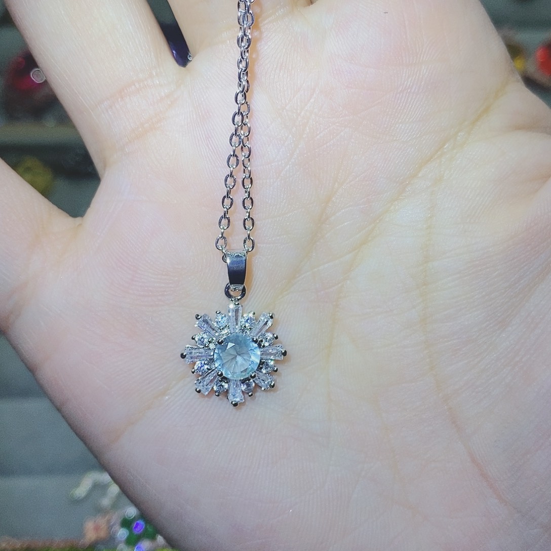 【闪购商品】托帕石耳饰银S925镶嵌