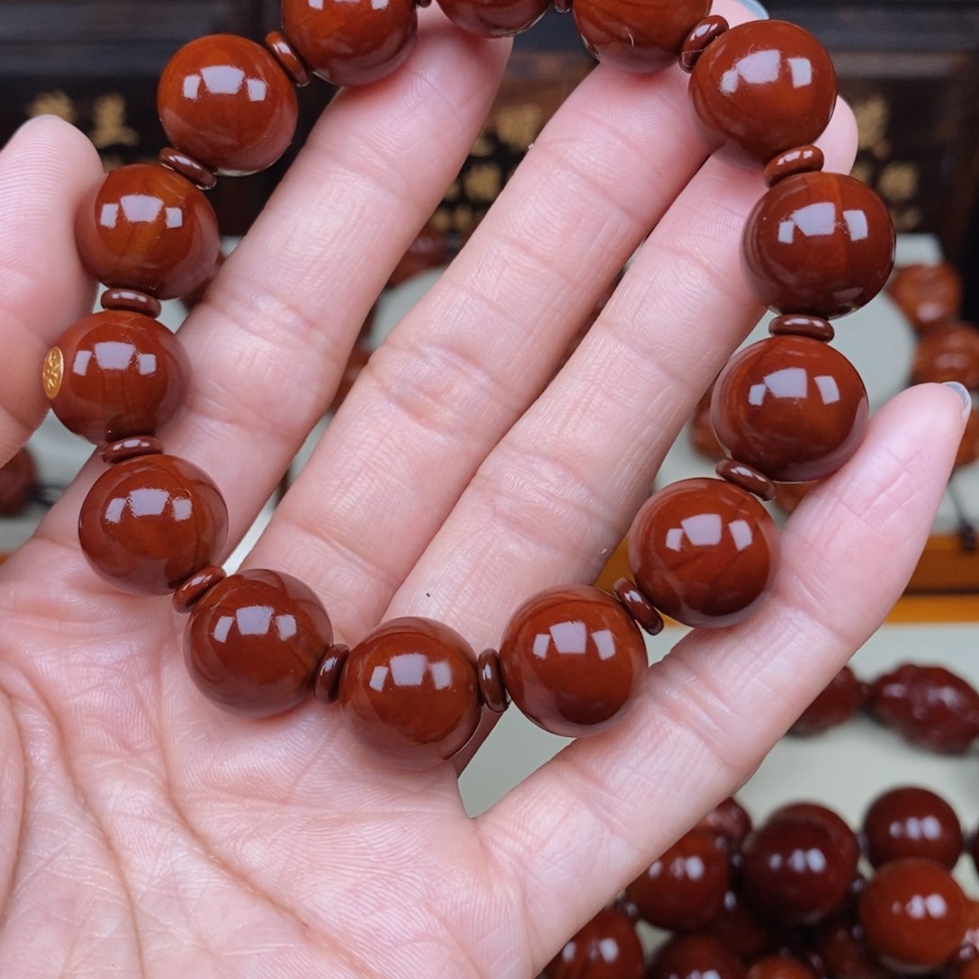 橄榄核手串鬼*光珠，