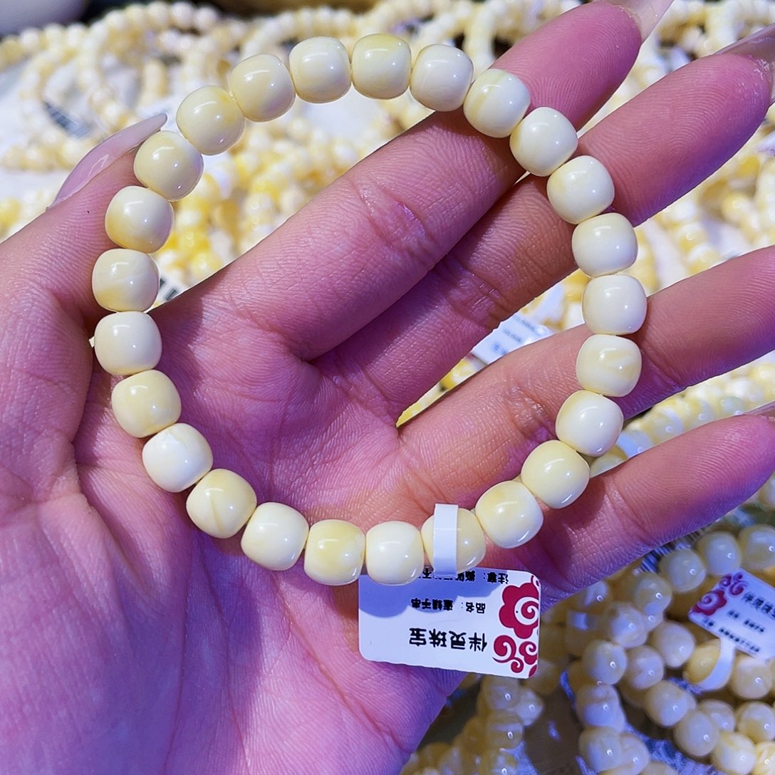 靠***谱蜜蜡未镶嵌手串8.5mmmmm