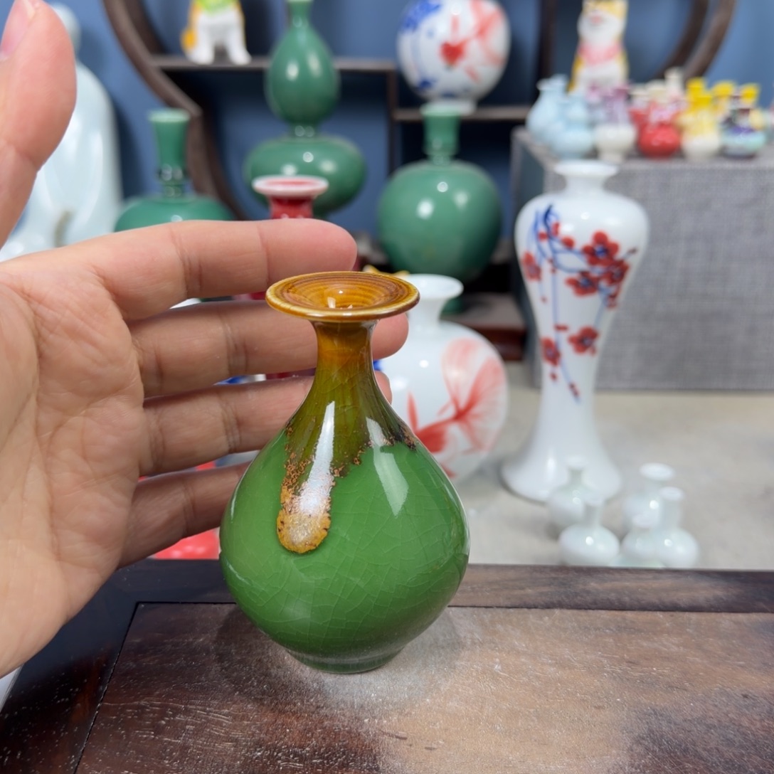 陶瓷手工小花器摆件