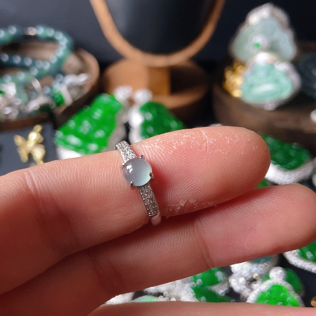 翡翠戒指未镶嵌911戒指