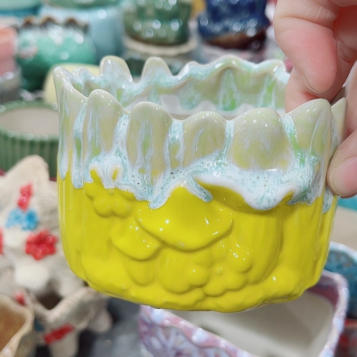 多肉陶瓷花盆满10元包邮