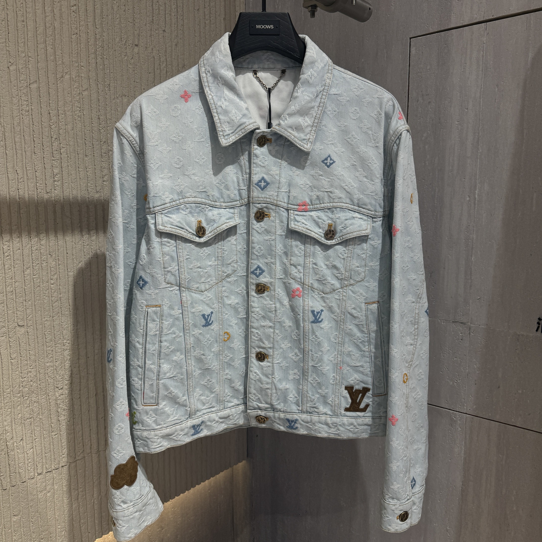 未使用 LouisVuitton/路易威登 Tyler 刺绣牛仔外套48 14719766