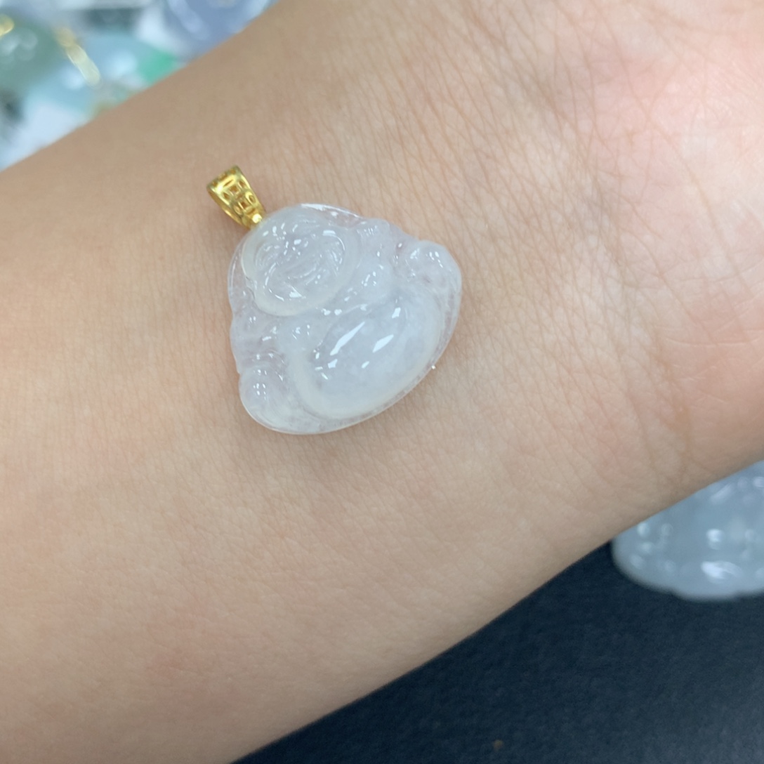 翡翠银S925镶嵌颈饰翡翠