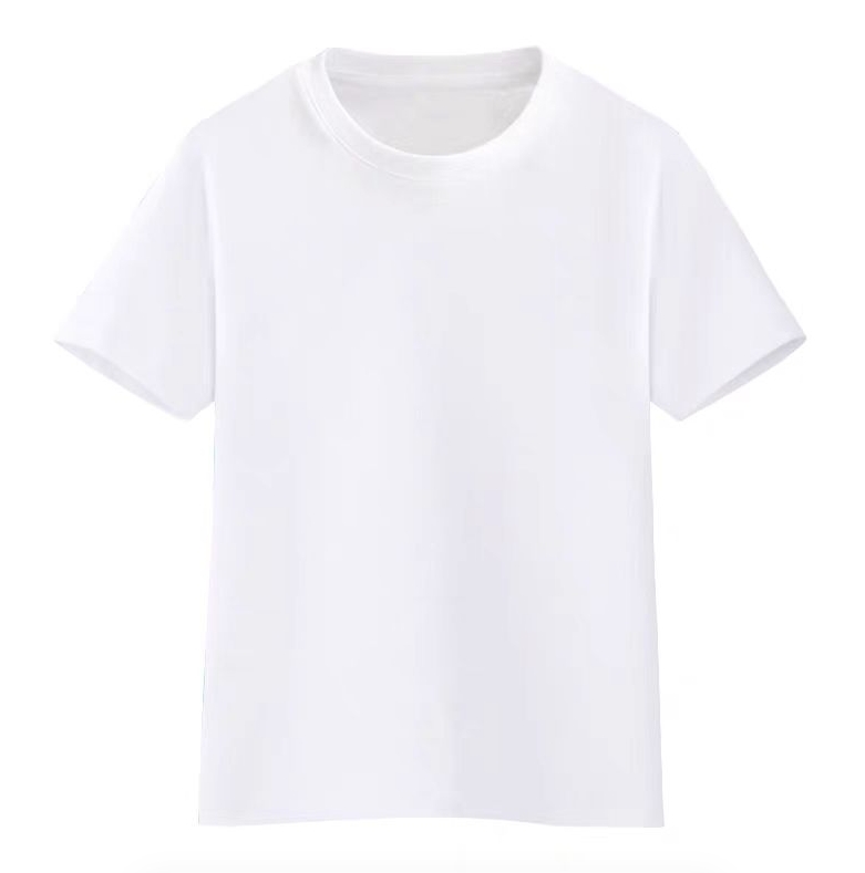 大庆仓 休闲速干百搭凉感胸前小标字母快乐短袖T恤