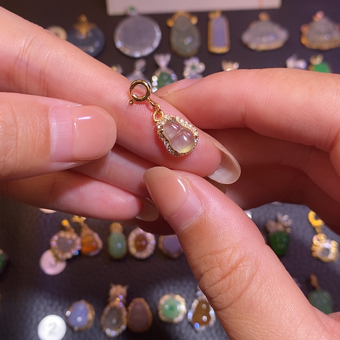 翡翠银S925镶嵌项链