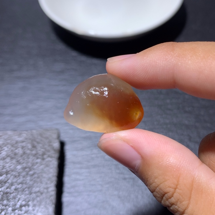 陶瓷兰寿小鱼橘红渐变