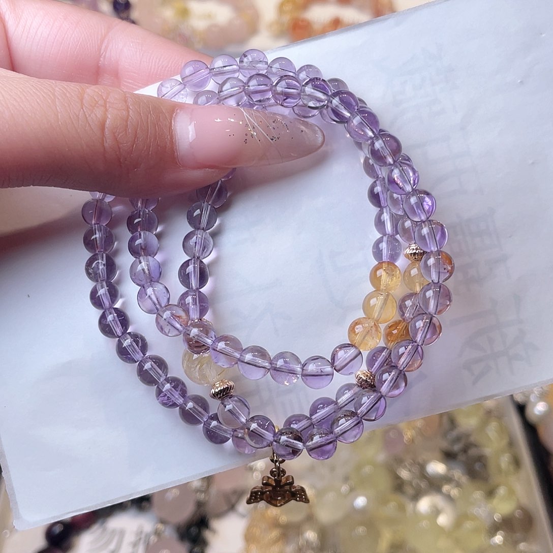 水晶手链合金C****?尺寸