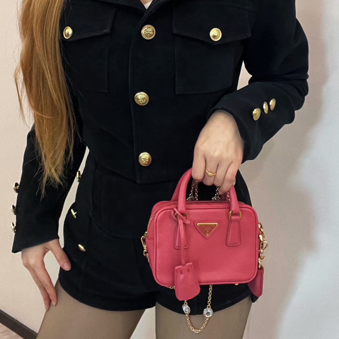 95新 Prada/普拉达 95新 小号相机包/jc