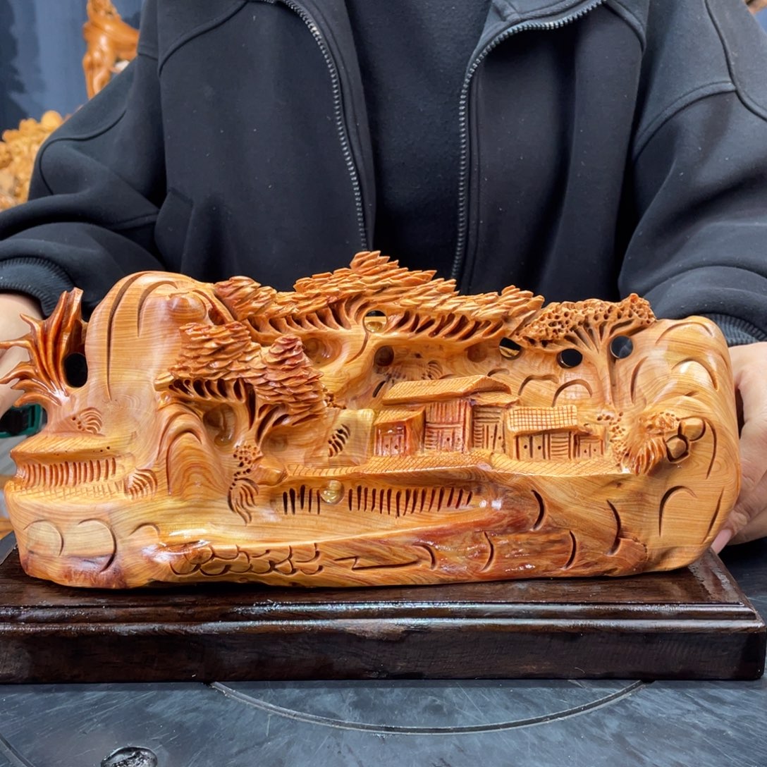 柏木（崖柏）山水倒流香送两盒香