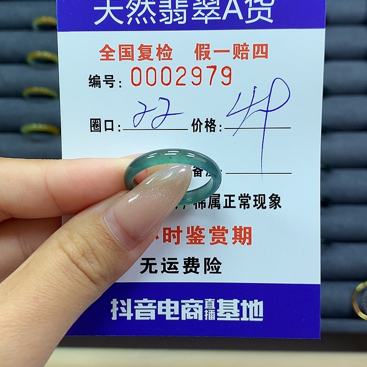 翡翠戒指未镶嵌      2979