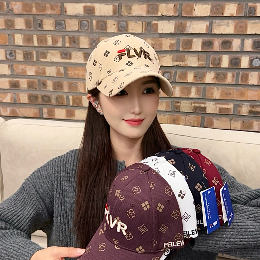 新款FLVR刺绣字母棒球帽遮阳防晒保暖出游运动男女同款鸭舌帽