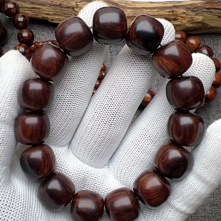 木海南红降花梨公1516满芝麻点满纹