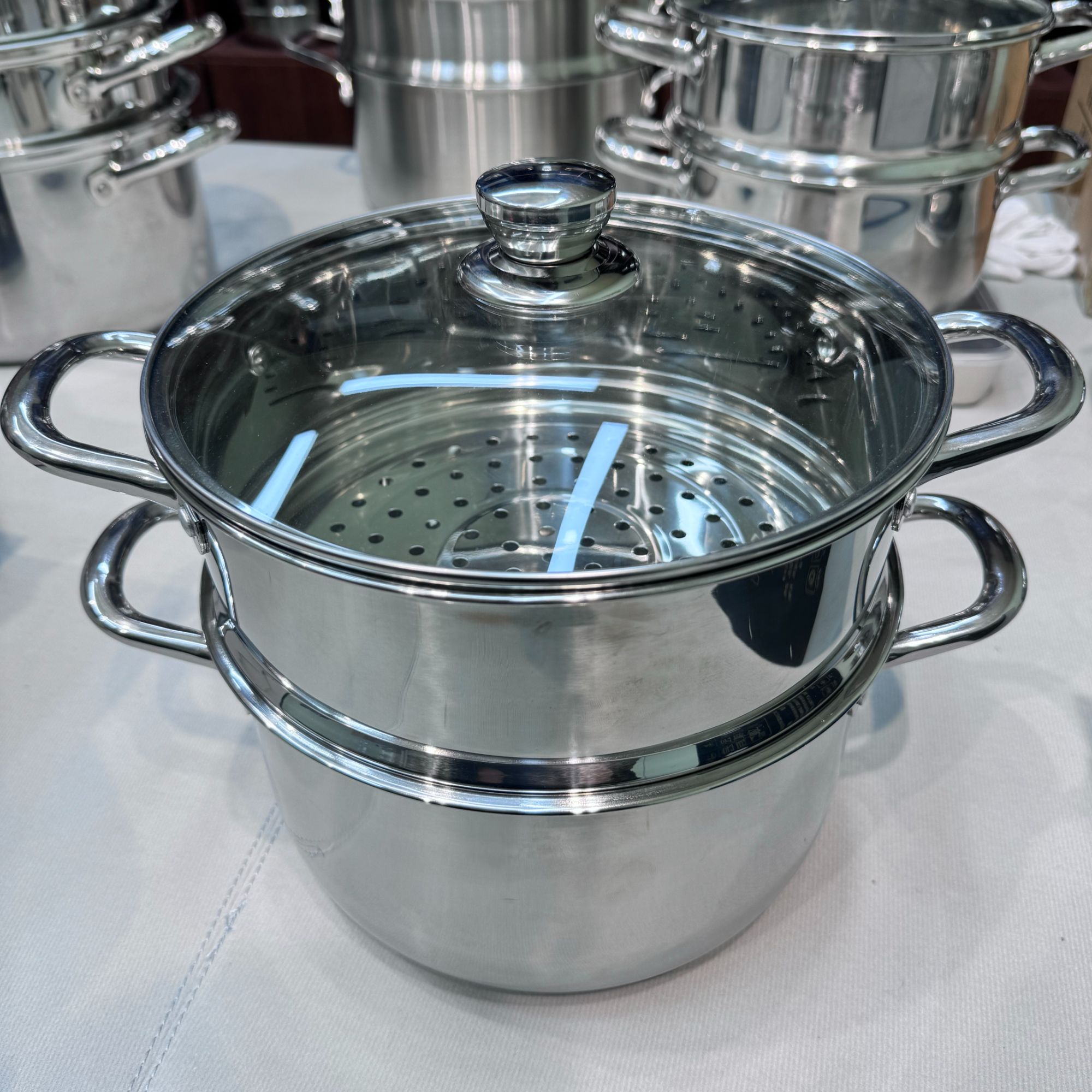 特价24cm不锈钢蒸锅双层蒸锅带盖子【破损找客服免费补寄】