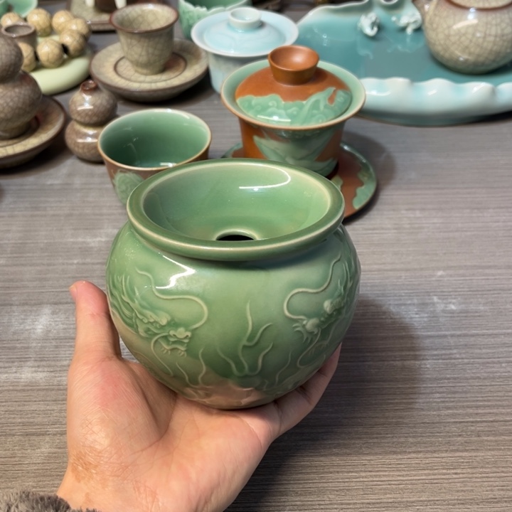 梅子青 龙王小水盂