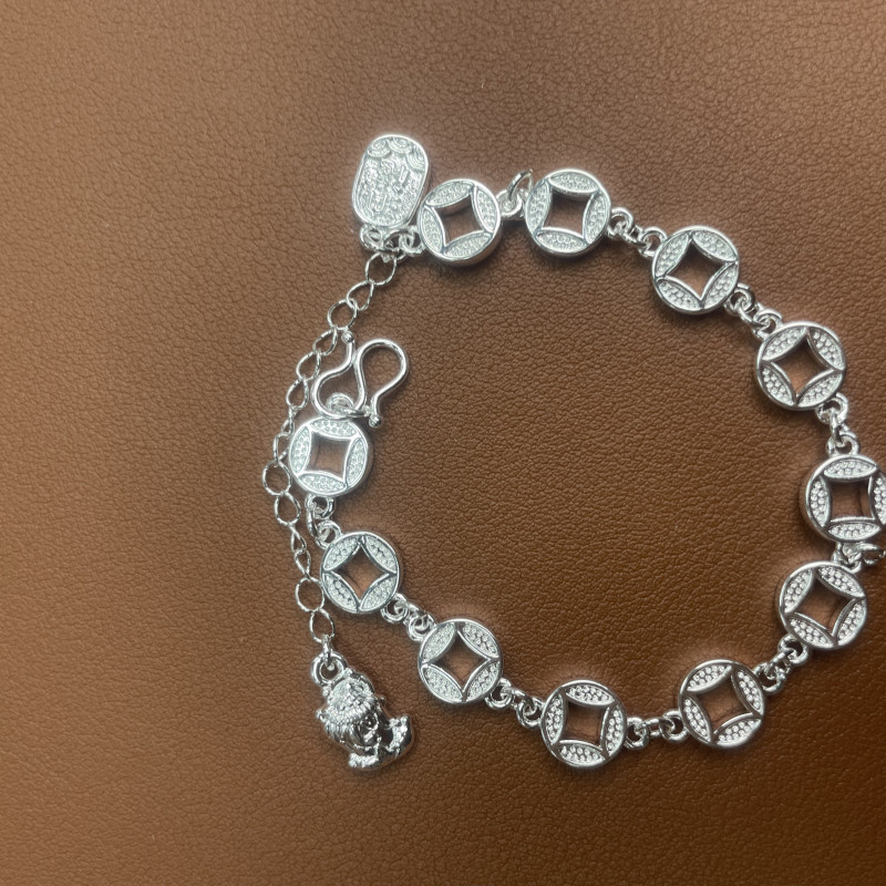 YZ043 貔貅钱币手链 实心简约款 无礼盒