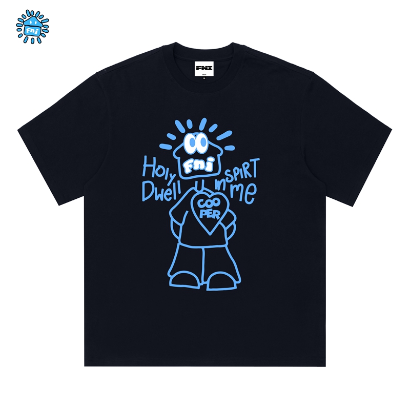 FNI Cooper系列（cooper小人）卡通趣味纯棉短袖男女t恤新款发泡