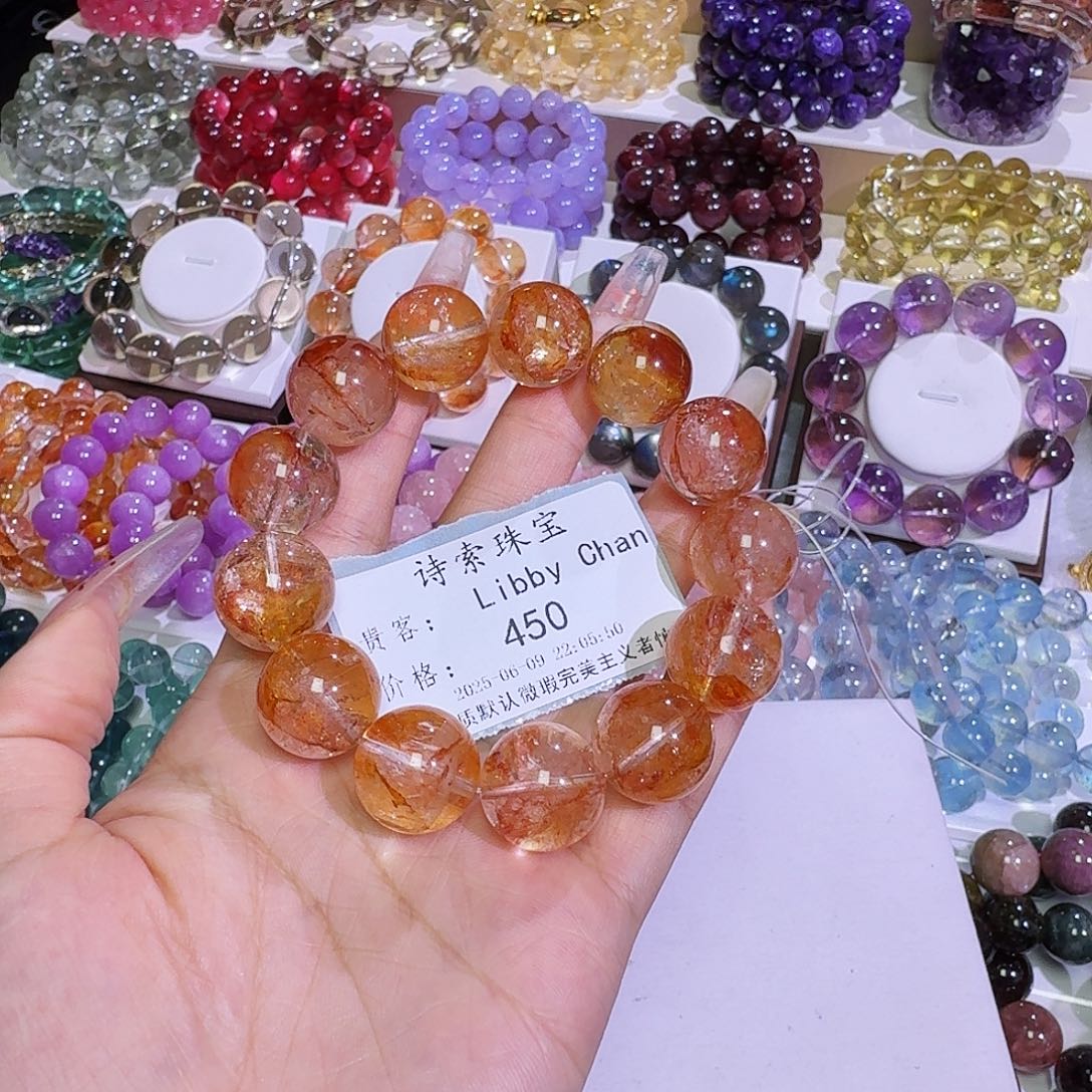 水晶手链未镶嵌L****n锦鲤胶花16