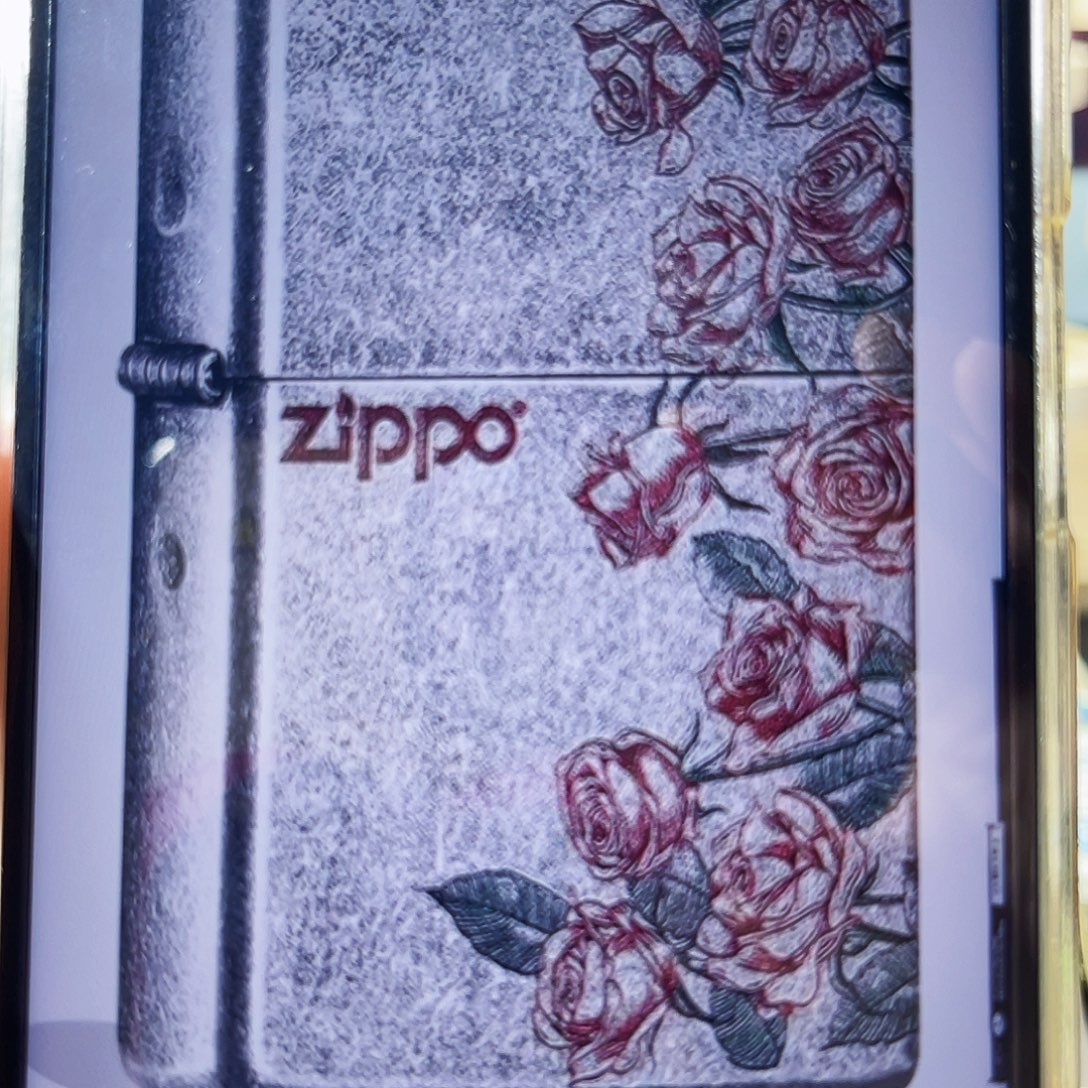 钢zippo热恋玫瑰古银正品套装