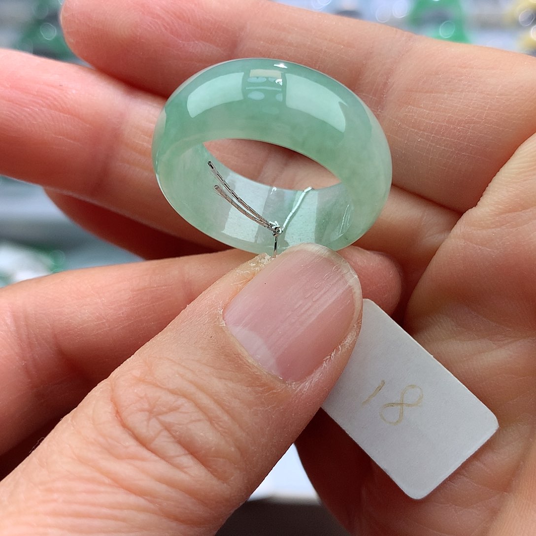 翡翠戒指未镶嵌18号