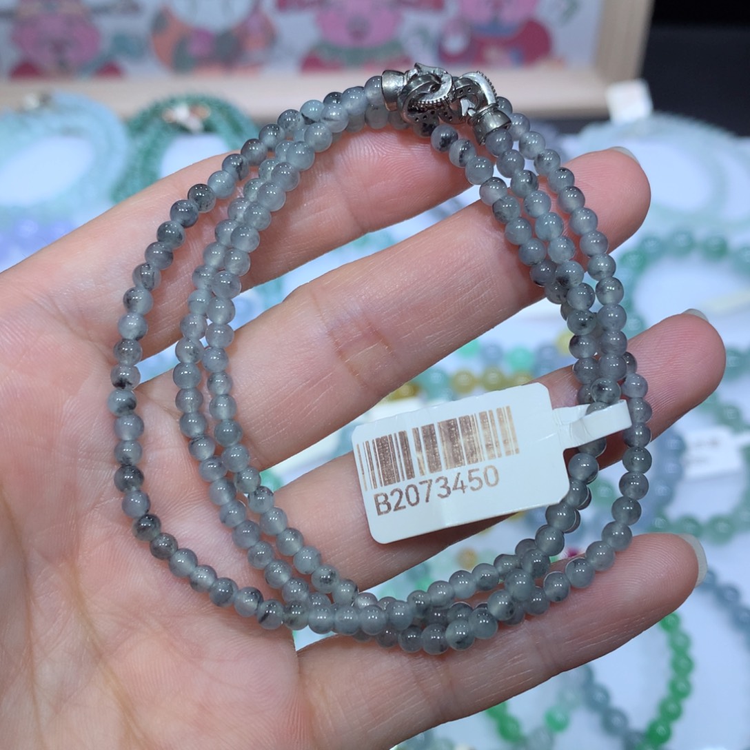 翡翠未镶嵌手链天然