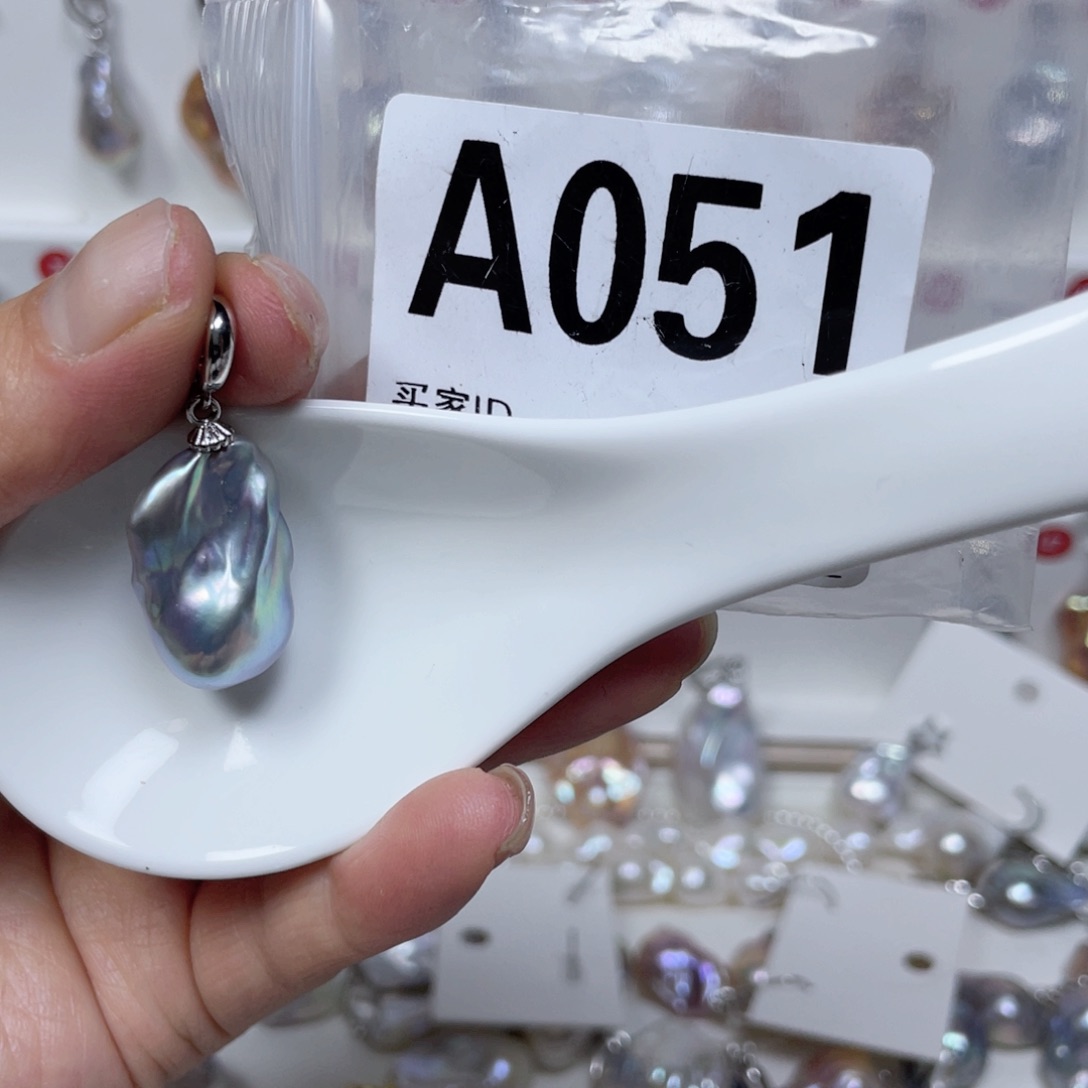 淡水珍珠巴洛克银S925镶嵌