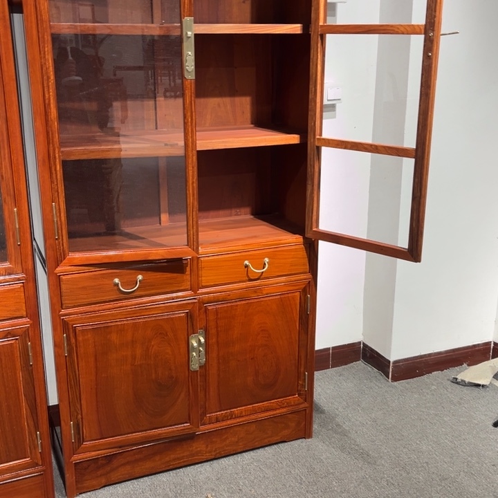 紫檀木类家具用****8缅甸花梨木书柜