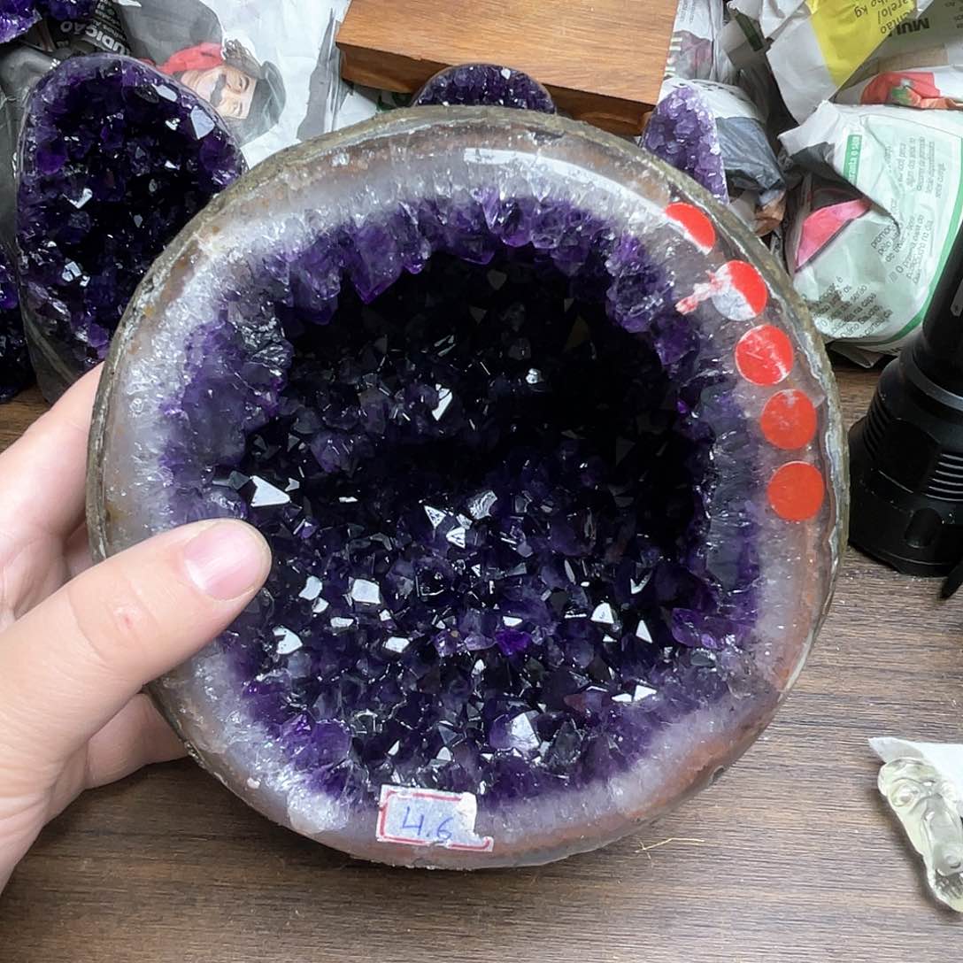 紫晶大型摆件（非配饰）未镶嵌6**心