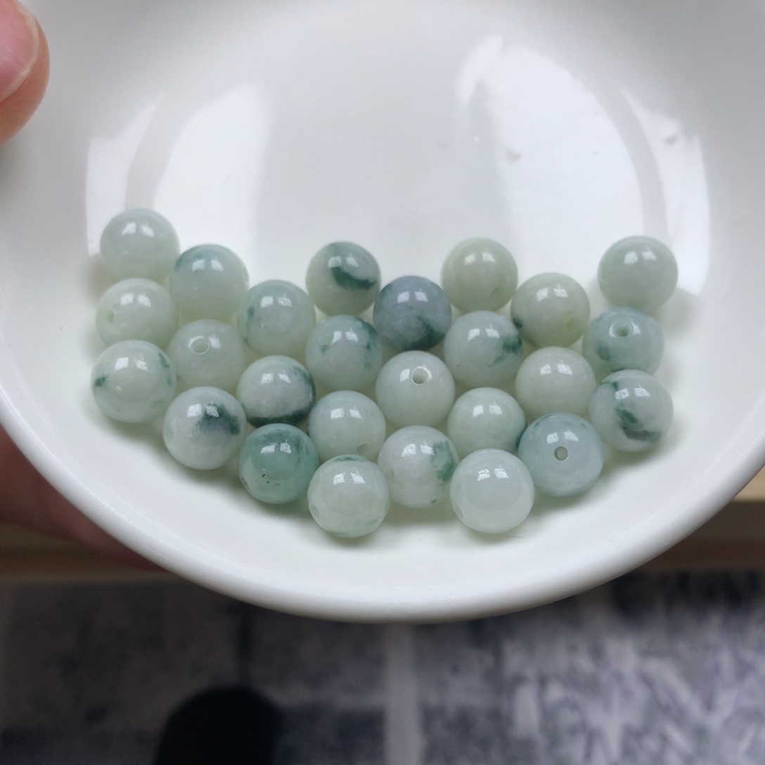 翡翠散珠卡7➕。26颗。单圈 