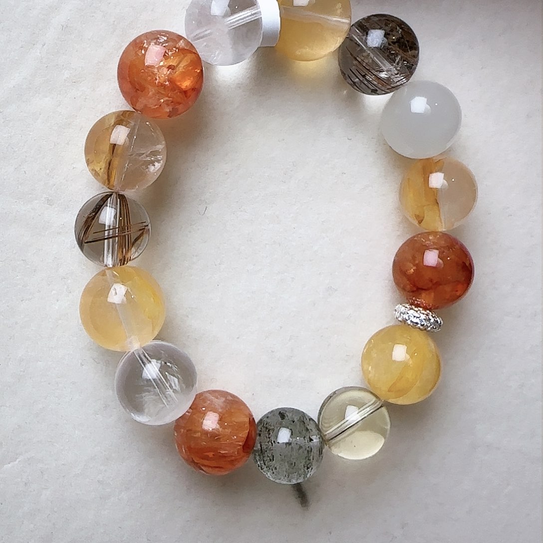 水晶手链未镶嵌侯*薇大气上档次