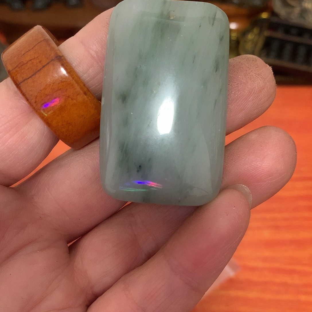 玛瑙/玉髓颈饰合金大**简