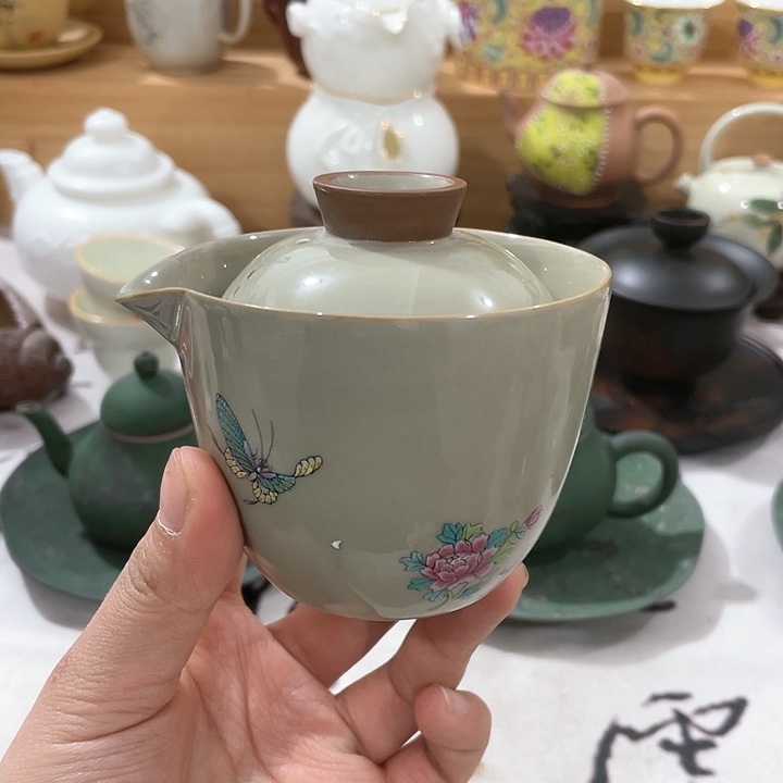 紫砂公道杯手抓茶壶