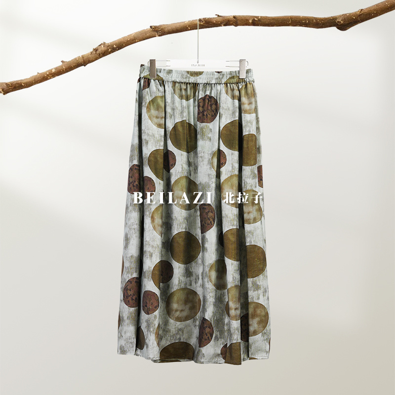 北拉子丨烬昙夜丨显瘦碎花印花时尚半裙BDC2BB147