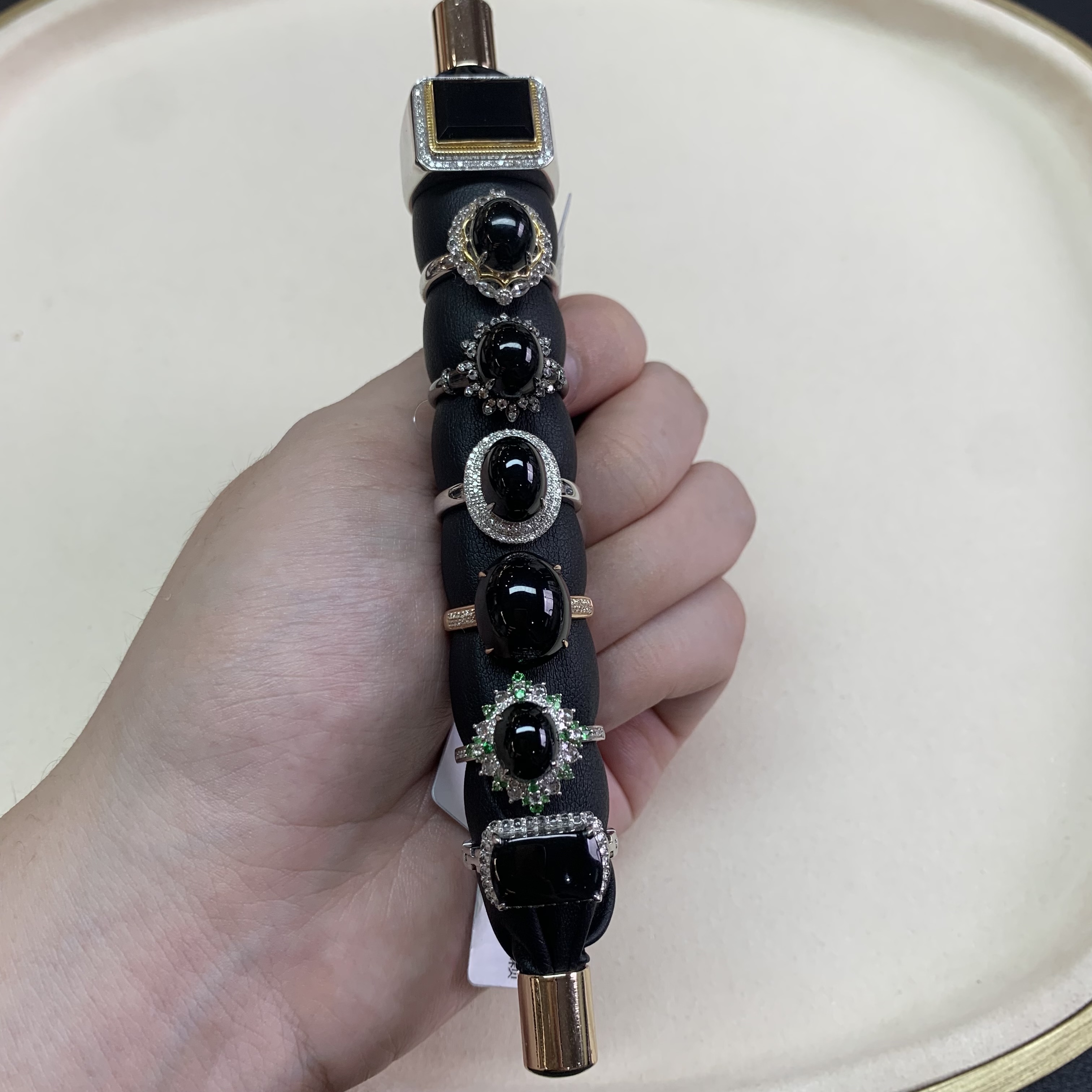 【一菲臻选】墨翠戒指-多样性发其一-FC8|BMC1