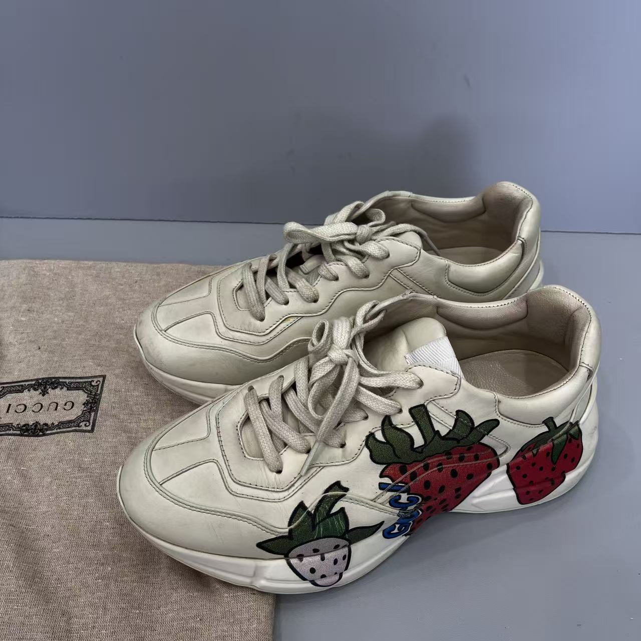 95新 GUCCI/古驰 39码 250 低帮 老爹鞋/成色 不错