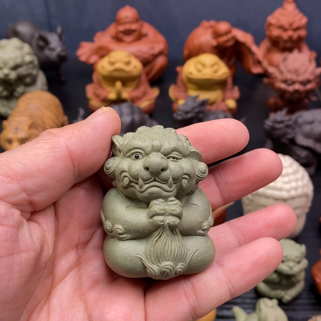 紫砂茶宠恭喜发财抛媚眼