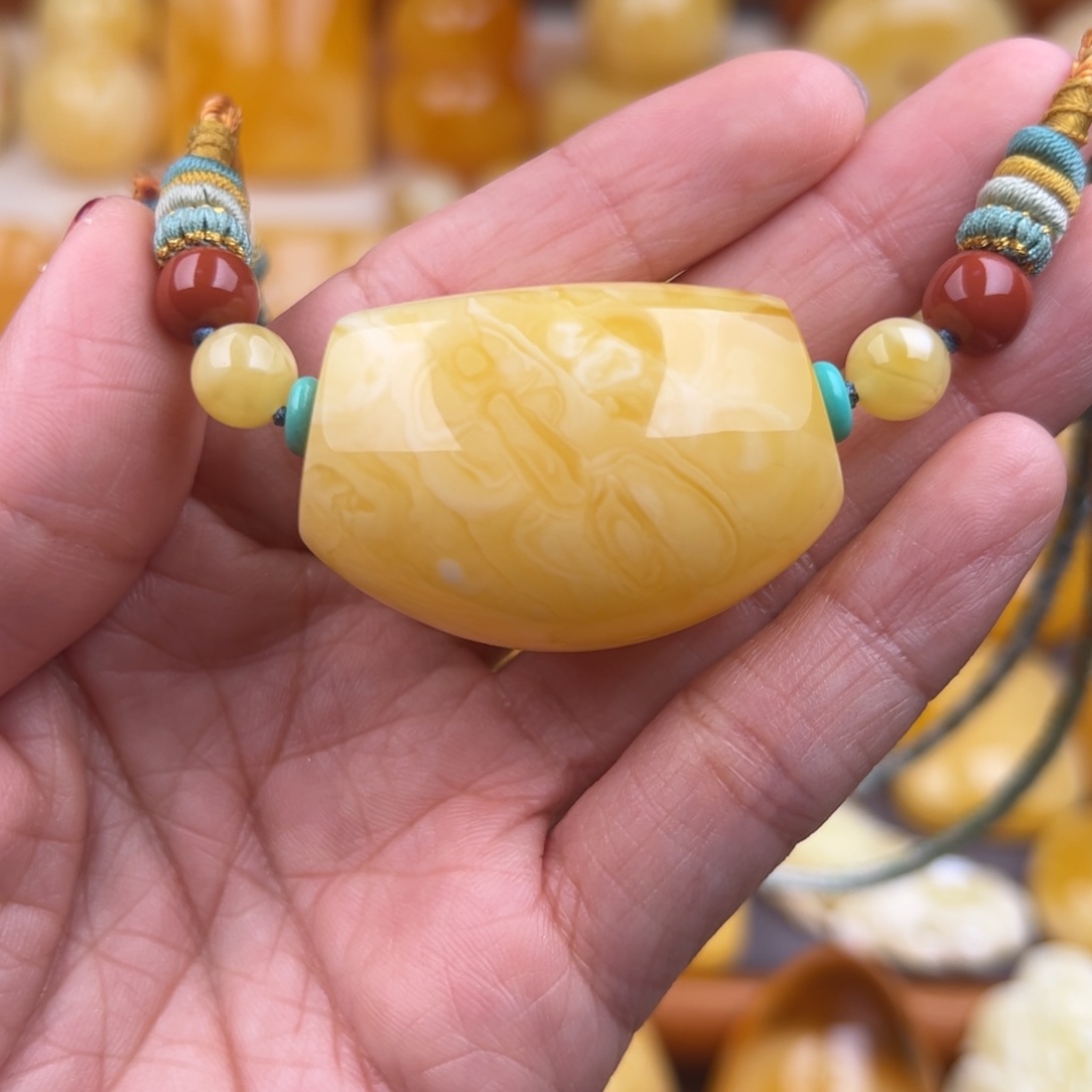 琥珀裸石未镶嵌纯天然琥珀蜜蜡无优化